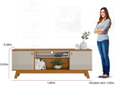 Ver imagem 2 de Rack Colorado 1.80m Nature Off White