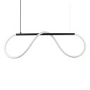 Ver imagem 1 de Lustre Design Moderno Rope 38w - Silicon Led 3000k - Preto