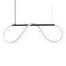Lustre Design Moderno Rope 38w - Silicon Led 3000k - Preto - 1