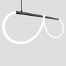 Lustre Design Moderno Rope 38w - Silicon Led 3000k - Preto - 4