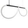 Lustre Design Moderno Rope 38w - Silicon Led 3000k - Preto - 3