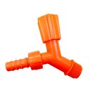 Ver imagem 1 de Kit 5 Torneiras Para Tanque E Jardim Bico 3/4 Laranja Neon