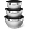 Jogo Potes Bowls Electrolux Inox 3 com Tampa - 1