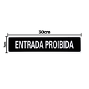 Ver imagem 2 de Combo 10 Placas de Sinalização Entrada Proibida 30x7 Acesso - A-419 F9e
