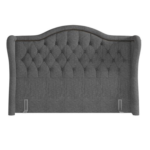 Cabeceira Casal 140cm Antibes P02 Linho Cinza - Mpozenato