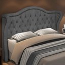 Ver imagem 2 de Cabeceira Casal 140cm Antibes P02 Linho Cinza - Mpozenato