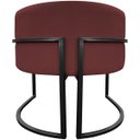Ver imagem 6 de Poltrona Decorativa para Recepção Luna Suede Base de Ferro Preto