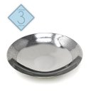 Ver imagem 4 de Kit Jogo Saladeiras Bandejas Pratos Aço Inox Cozinha Servir Alimentos Recipientes Mesa Posta 3 peças