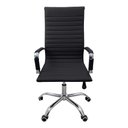 Ver imagem 3 de Cadeira Eames Esteirinha Presidente Escritório Boston Eames Alta - Preto Preta