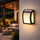 Ver imagem 4 de Kit 4 Luminárias Arandela de Parede Lente Leitosa Preto Oval E27 Smart Dital