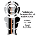 Ver imagem 3 de Kit Protetor de Tanque Adesivo Moto Honda Xre 190cc 300cc 2025/26 Laranja e Cinza
