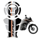 Ver imagem 2 de Kit Protetor de Tanque Adesivo Moto Honda Xre 190cc 300cc 2025/26 Laranja e Cinza