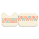 Ver imagem 2 de Jogo de Tapetes para Banheiro 2 Peças Corações