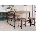 Ver imagem 3 de Mesa de Jantar Artetube Com Estrutura Aço 136x68 Art in Móveis