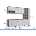 Ver imagem 3 de Kit Modulado 5 Peças 13 Portas Selene CZ678 Off Linea