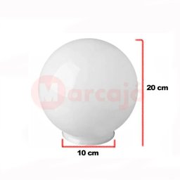 Globo De Acrílico Leitoso 10x20 Super Resistente - 2