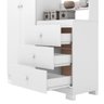 Guarda Roupa com Comoda Infantil Vicky 2 Portas e 3 Gavetas Branco - 6