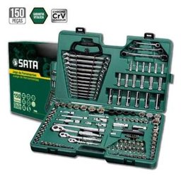 Maleta Jogo Ferramentas Completa Sata 150 Peças Mecanico - 2
