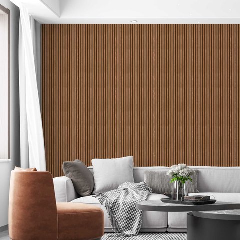 Papel de Parede Madeira Ripada Ripa Fina - 3,3m