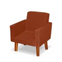Ver imagem 5 de Mini Poltrona Cadeira Infantil Nina de Criança Suede Terracota