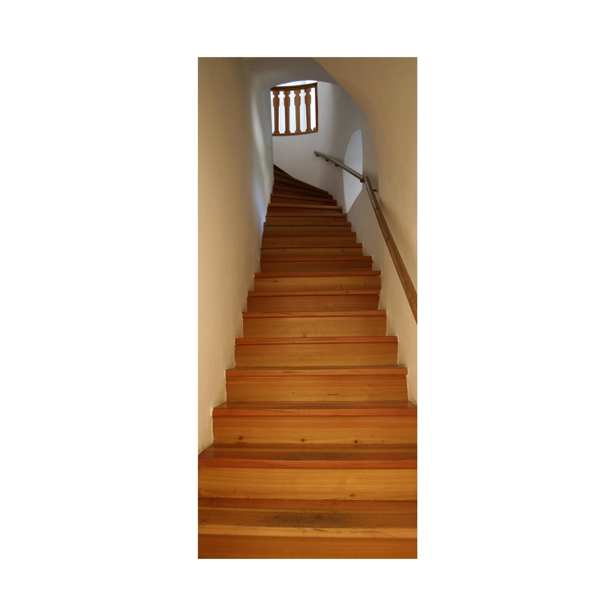 Adesivo Decorativo Porta Escada Corrimão de Madeira Antiga
