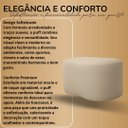 Ver imagem 5 de Puff Curvo Feijão Orgânico Sala Redondo Confortável Quarto Moderno Linho
