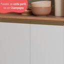 Ver imagem 4 de Balcão de Cozinha com Tampo para Cooktop e 2 Portas 80cm Multimóveis Cr20396 Freijó/branco
