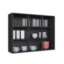 Ver imagem 3 de Armario de Cozinha 120cm 3 Portas Diamante Cinza/Chumbo/Titanio