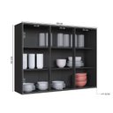 Ver imagem 2 de Armario de Cozinha 120cm 3 Portas Diamante Cinza/Chumbo/Titanio
