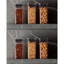 Ver imagem 3 de Kit com 9 potes para tempero - hermético Quadrado 340 ml Linha Lumini - 1979 PARAMOUNT