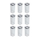 Ver imagem 1 de Kit com 9 potes para tempero - hermético Quadrado 340 ml Linha Lumini - 1979 PARAMOUNT