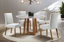 Ver imagem 1 de Sala de Jantar Moderna com 4 Cadeiras 1,10x1,10m - Jasmin - Requinte Salas