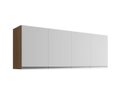 Ver imagem 1 de Armário Aéreo Cozinha 150cm 4 Portas - Am/bc - Ajl Móveis