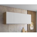 Ver imagem 2 de Armário Aéreo Cozinha 150cm 4 Portas - Am/bc - Ajl Móveis