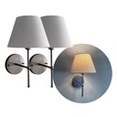 Ver imagem 1 de Kit 2 Arandelas Luminária de Parede Clássica Chumbo com Cúpula Branco Ref 19