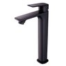 Misturador Monocomando Alto Slim para Cuba Lavatório Banheiro Lavabo Pia Preto Fosco Luxo Metal Pmx - 1