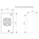 Ver imagem 2 de Cooktop Tramontina Glass Dominó 1Gg Bivolt
