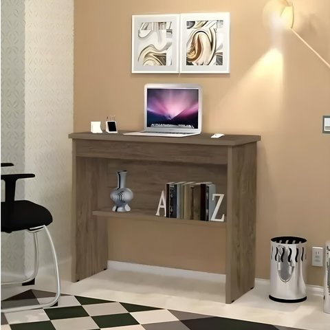 Escrivaninha Home Office Vitória com Gaveta e Prateleira