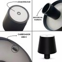 Ver imagem 4 de Luminaria Mesa Abajur Garrafa Led Iluminaçao Decoraçao Escrivaninha 3 Tons Ajustaveis Quarto Sala Es