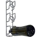 Ver imagem 4 de 8 Mini Adega de Parede Suportes para 3 Garrafas de Vinho cada Aramado Masutti Cube Carbono
