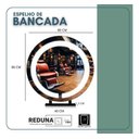 Ver imagem 3 de Espelho Redondo Simples Iluminação e Suporte Bancada 80cm