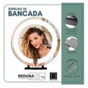 Ver imagem 6 de Espelho Redondo Simples Iluminação e Suporte Bancada 80cm