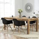 Ver imagem 2 de Kit 6 Poltronas Eames de Madeira com Braço Daw com Assento Preto