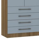 Ver imagem 4 de Guarda Roupa Casal Modulado Cp01 Delphi Avelã/grey L01 - Mpozenato