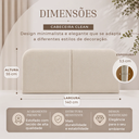 Ver imagem 3 de Cabeceira Clean Dobrável 1.40m para Cama Casal Orgânica Design Curvo em Bouclê Off White Lh Móveis