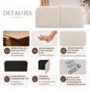 Ver imagem 4 de Cabeceira Clean Dobrável 1.40m para Cama Casal Orgânica Design Curvo em Bouclê Off White Lh Móveis