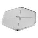 Ver imagem 2 de Bandeja Hara Mel Couro Ecológico 39,5 X 34,5 X 2 Cm:branca