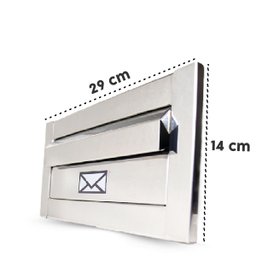 Caixa De Correio Inox - 23 CM: Inox - 3