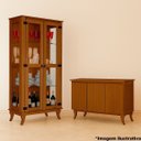 Ver imagem 6 de Cristaleira 2 Portas e Balcão Buffet 3 Portas 100% Madeira Ásia Castanho
