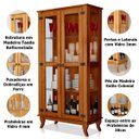 Ver imagem 2 de Cristaleira 2 Portas e Balcão Buffet 3 Portas 100% Madeira Ásia Castanho